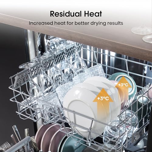 Hisense HS622E90WUK Freestanding Standard Dishwasher 85cm High - E Rated, White, 24 x 23 x 33 inches (L x W x H) [Energy Class E]
