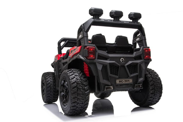 RZR Turbo UTV-MX-ii *2 SEATER* 24V 4x Motors 4x4 Electric Kids Ride On Car (White)