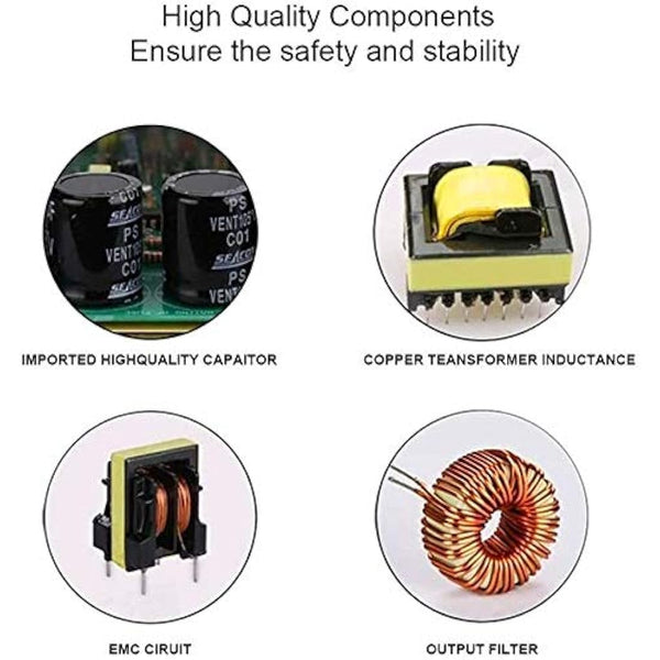 inShareplus 12V 37.5A 450W, DC Universal Regulated Switching Power Supply, 110/220V AC to DC 12 Volt LED Driver, Converter, Transformer for LED Strip Light, CCTV, Computer Project, 3D Printer