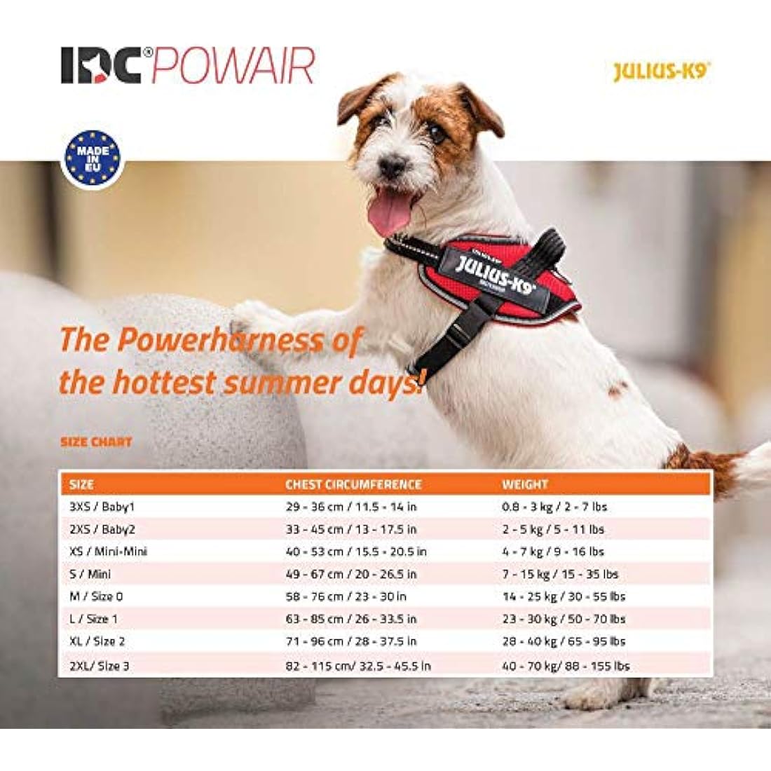 IDC Powair Harness, Size: L, Neon