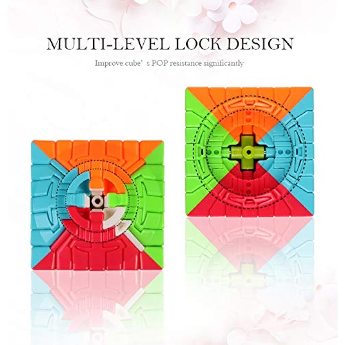 7x7 7x7x7 Magic Cube,Speed Cube 7x7,Easy Turning 3D Puzzle Cube Games Toy Gift for Kids Adults(Stickerless)