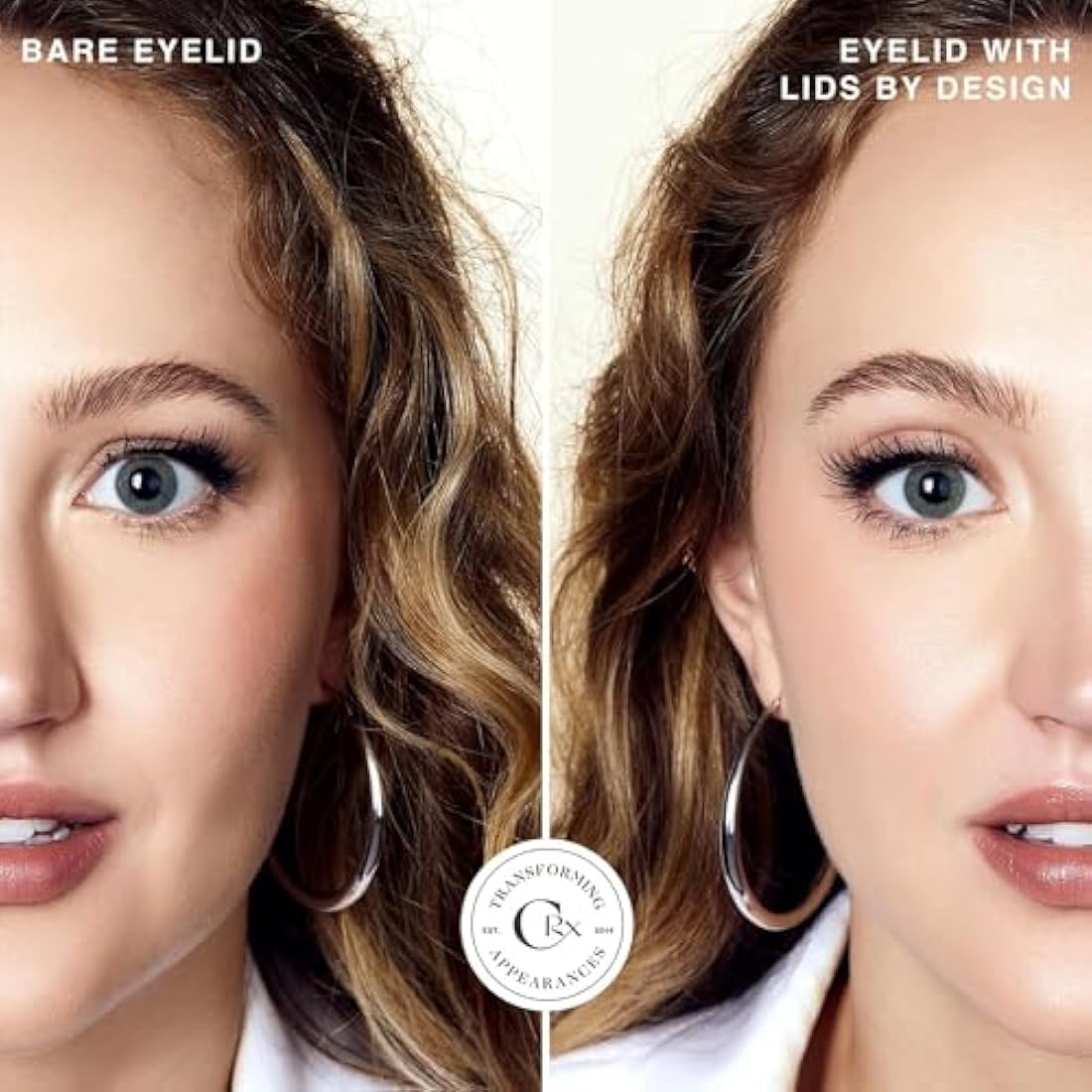 Contours Rx Lids by Design Eyelid Lift Strips with Travel Case and Tweezers - Invisible Eyelid Tape for Hooded Eyes - a Youthful-Looking Appearance - 2 Pack - 160 CT (4mm (Pack of 2))