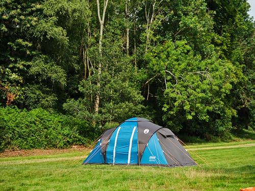 Coleman Spruce Falls 4 Tent | 4 Man Vis-a-Vis Family Tent with 2 opposite XXL size Bedrooms and Living area | 4 Person Camping Tent | 3000mm Waterproof | Sewn-in Groundsheet