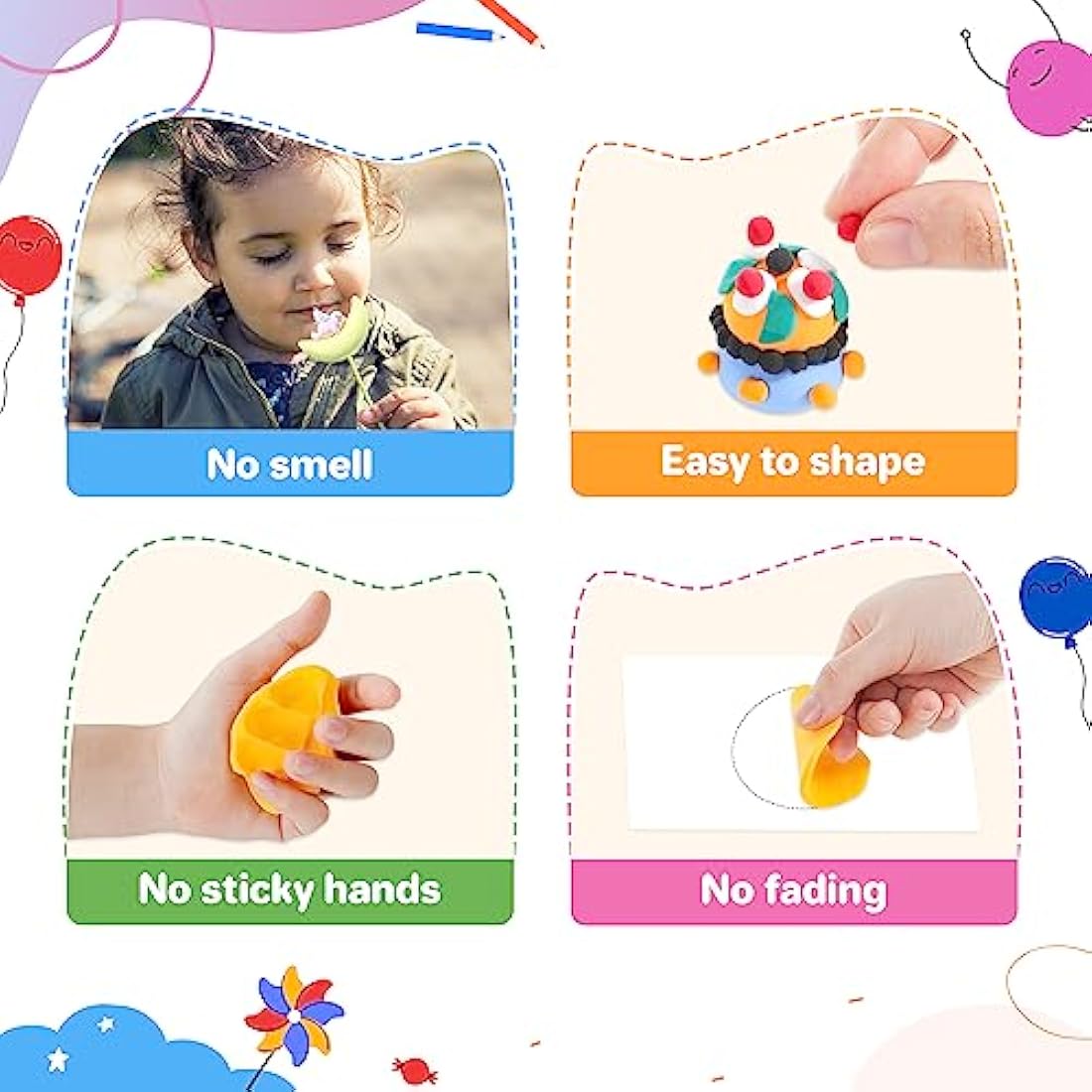 Air Dry Clay Kit, 42 Corlors Modelling Clay for Kids, Safe & Non-Toxic Ultra Light DIY Model Magic Clay, Molding Clay with Sculpting Tools,Arts and Crafts Kits for Kids Boys Girls Toys.