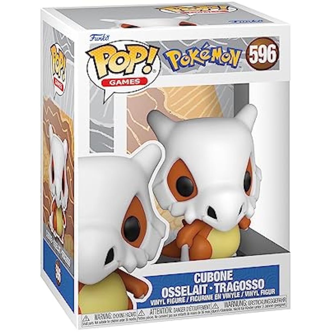 Funko POP! Games: Pokemon - Cubone - Collectable Vinyl Figure - Gift Idea - Official Merchandise - Toys for Kids & Adults - Video Games Fans - Model Figure for Collectors and Display