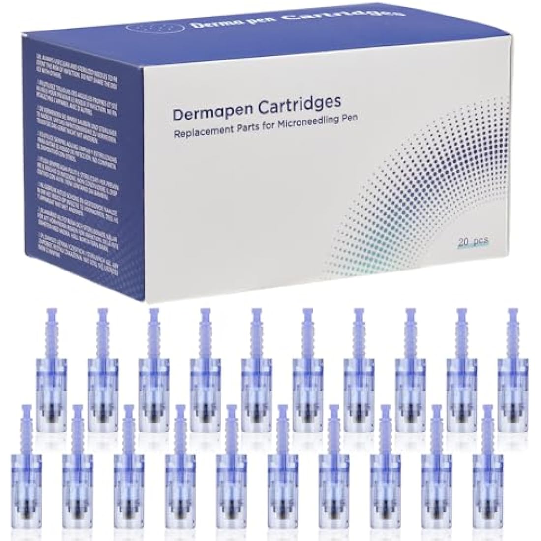 36 pin Micro Cartridges, 20pcs Replacement Cartridges for Ultima A6 Derma Pen Auto Microneedling System, Bayonet Type