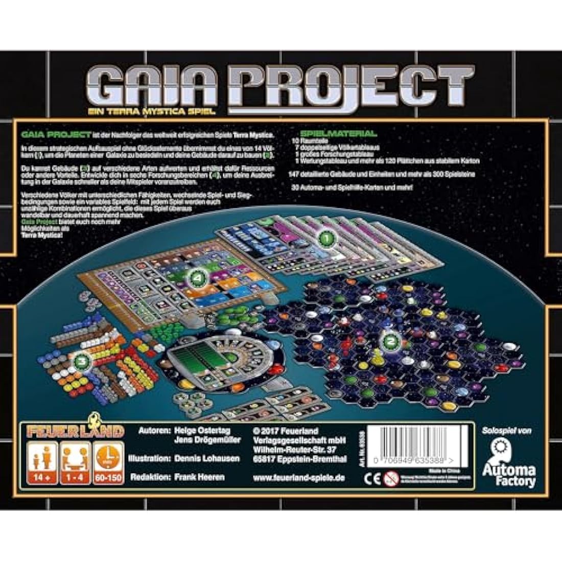 Feuerland Spiele 63538 Gaia Project
