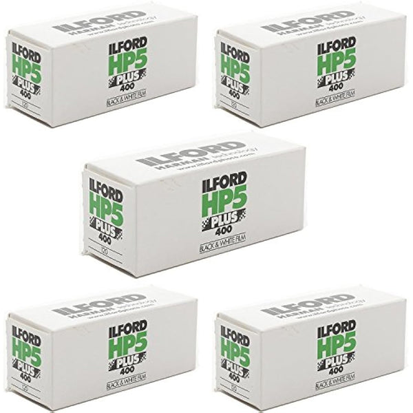 5 Rolls Ilford HP5 400 120 Film