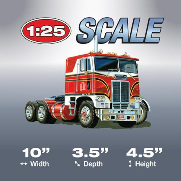 AMT AMT1046-1: 25 White Freighliner 2-in-1 SC/DD Cabover Tractor (75th Anniversary)