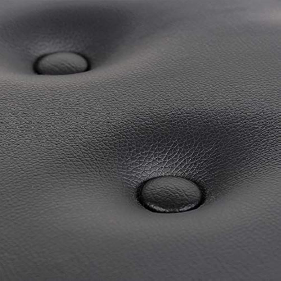 GRANDMA SHARK Piano Stool, Dressing Table Stool, Single Seat Keyboard Bench with Storage Compartment, Soft Faux Leather Padded Seat (Black)