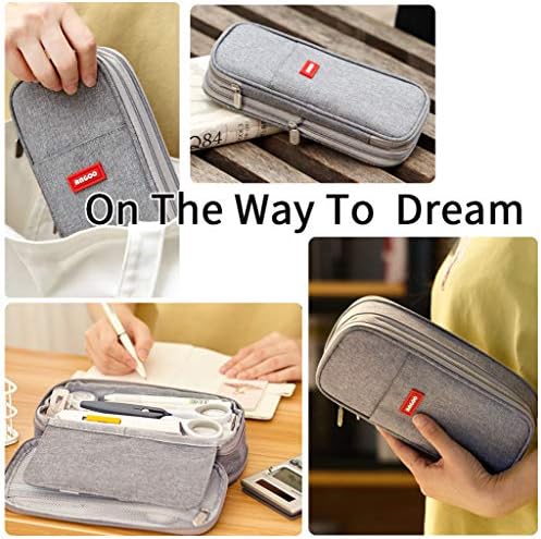 EASTHILL Big Capacity Pencil Pen Case Office College School Large Storage High Capacity Bag Pouch Holder Box Organizer
