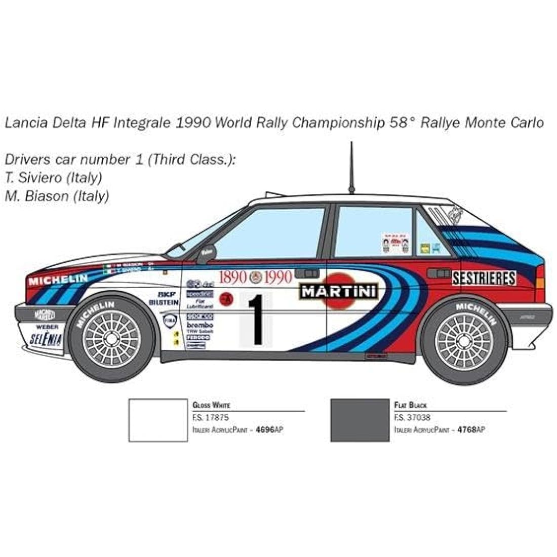 ITALERI 3658S – 1:24 Lancia HF Integrale, model building, kit, standing model building, crafts, hobbies, gluing, plastic construction kit, detailed