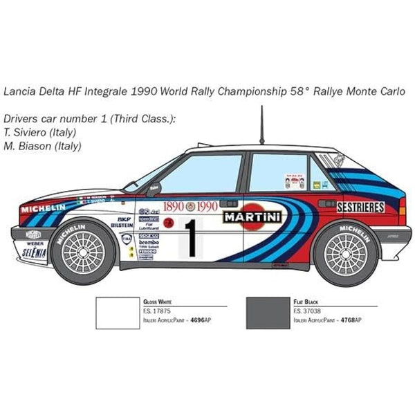 ITALERI 3658S – 1:24 Lancia HF Integrale, model building, kit, standing model building, crafts, hobbies, gluing, plastic construction kit, detailed