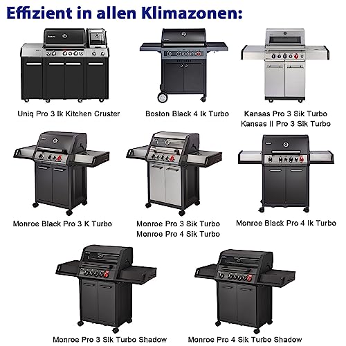 GriHero Weather Protective Cover for Enders Monroe Pro 3 SIK Turbo, Monroe Pro 4 SIK Turbo with Stove (from 2020) Accessories, Kansas 2/3/4 Burner,