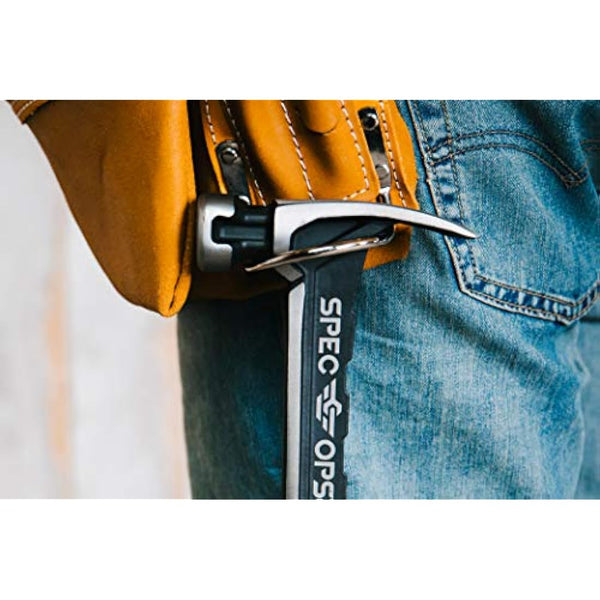 Spec Ops Tools 20 oz Rip Claw Nailing Hammer with Smooth Face, Shock-Absorbing Grip, 3% Donated to Veterans