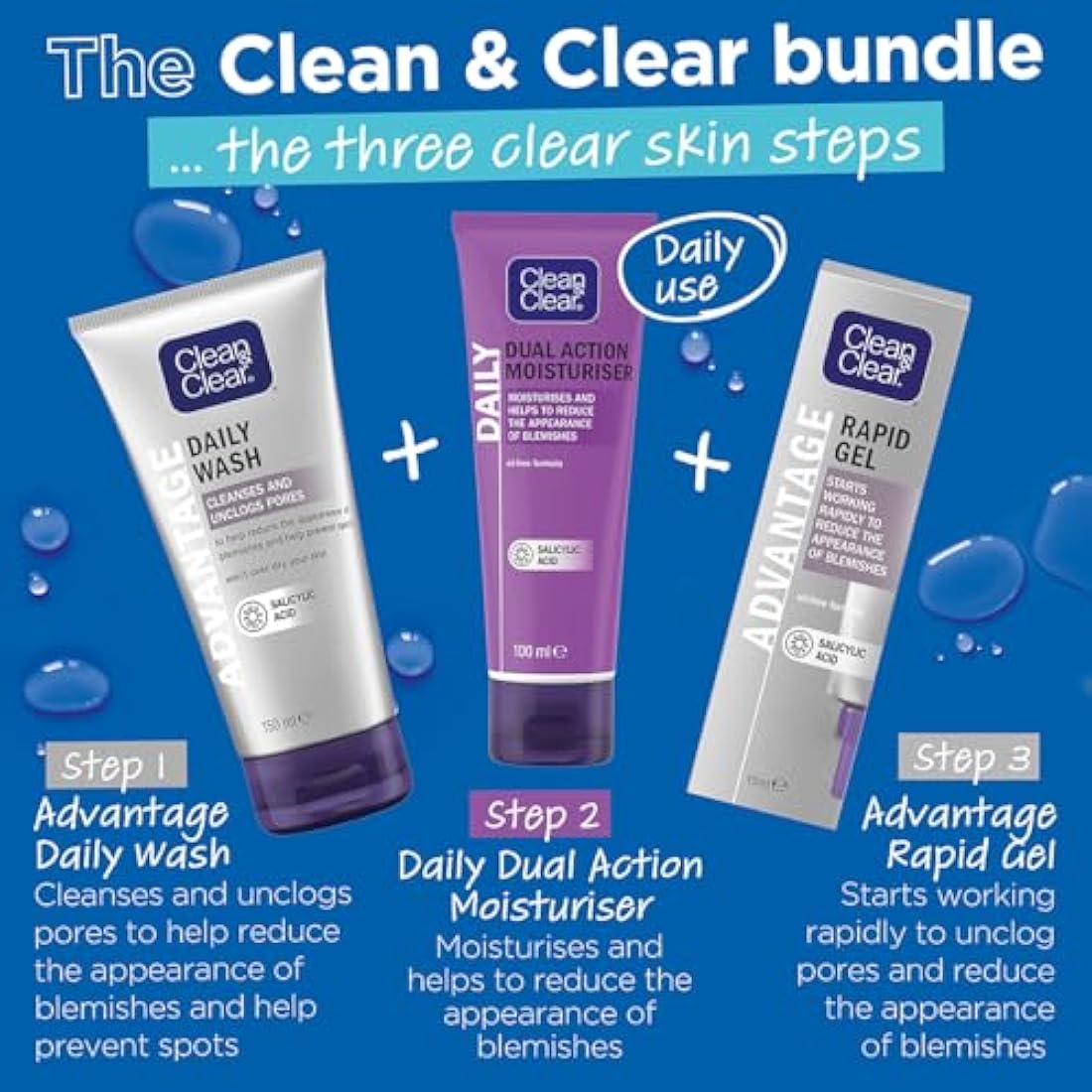 Clean & Clear Dual Action Moisturiser, 100ml