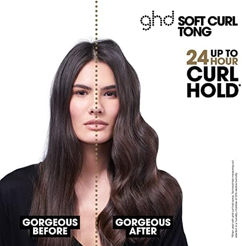 ghd Curve® Curl Tongs, For Lasting Healthy-Looking Curls, With Ultra-Zone Technology And Optimum Styling Temp 185ºC, Protective Cool Tip, Auto Sleep Mode