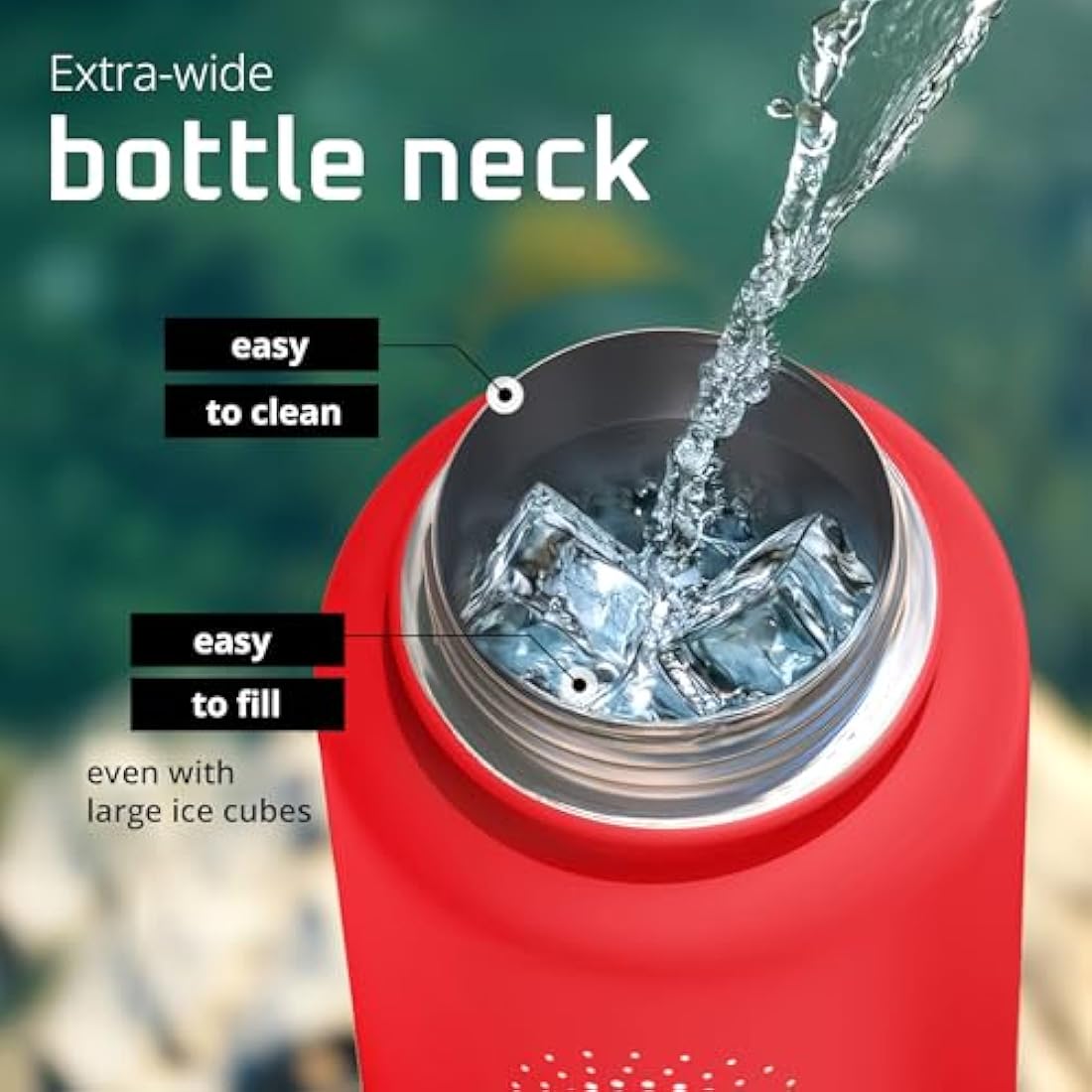 Stainless Steel Water Bottle with Straw & 3 Lids: 1 & 0,5L Leak-Proof BPA-Free Vacuum Insulated ACTIVE FLASK Drinking Bottles Hot Cold: Double Walled Outdoor Drink Thermo Mug Tea Coffee Sport Gym Bike