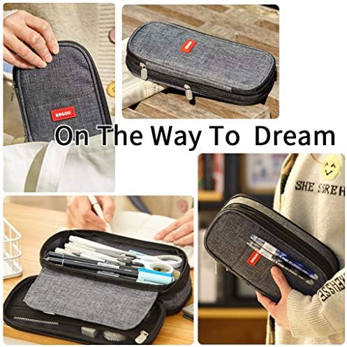 EASTHILL Big Capacity Pencil Pen Case Office College School Large Storage High Capacity Bag Pouch Holder Box Organizer