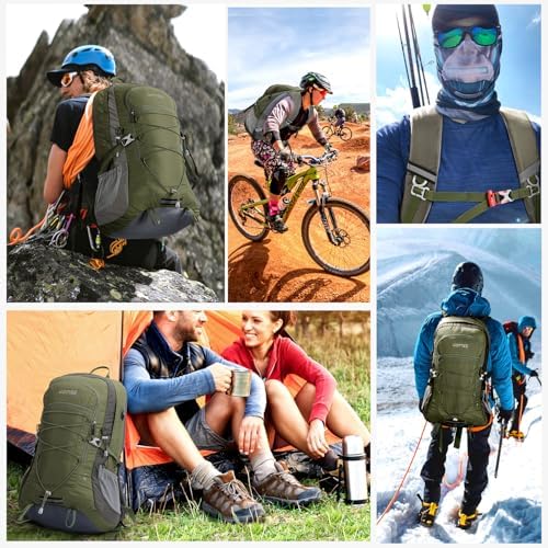 HOMIEE 45L 60L Hiking Rucksack for Men Women, Waterproof Hiking Backpack Lightweight Skiing Camping Trekking Travel Backpack for Fishing, Cycling, Climbing