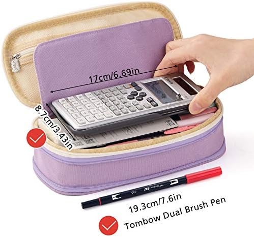 EASTHILL Big Capacity Pencil Pen Case Office College School Large Storage High Capacity Bag Pouch Holder Box Organizer