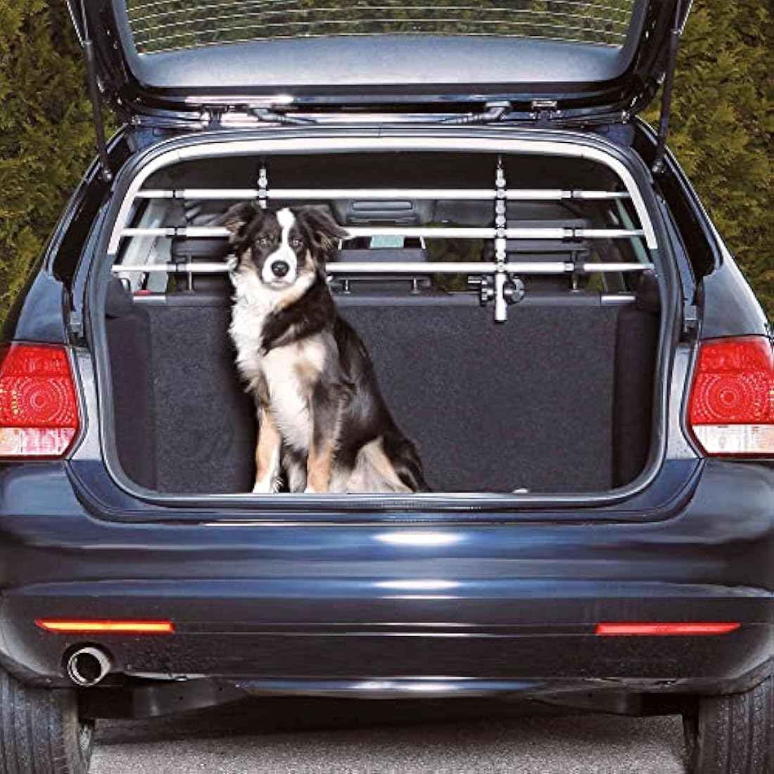 Trixie 13171 Car Grille, Width 96-163 cm Height 34-48 cm, Silver/Black, 3031g [Energy Class A]