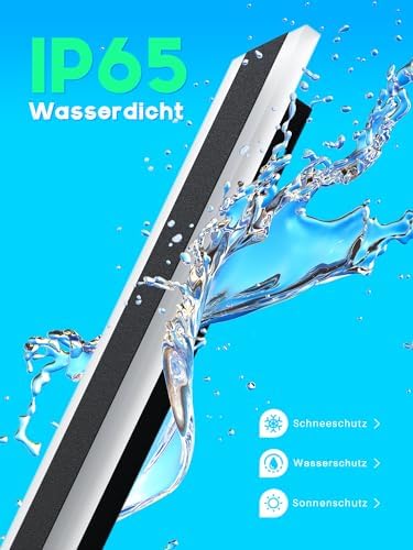 LED Long Wall Lamp Villa Wall Lamp Villa Porch Wall Lamp Outdoor IP65 Waterproof Wall Lights Black Long Light Bar Aluminum Outdoor Wall Lamp Acrylic Warm Light Garden Light-125CM,Warmes Licht