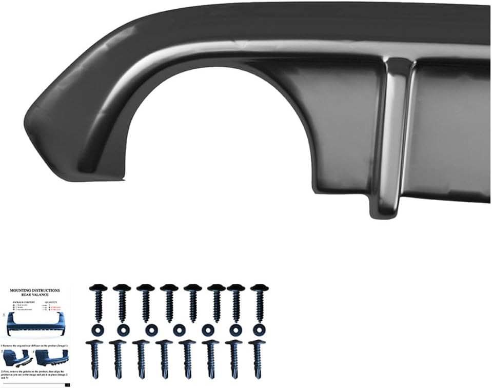 Oneway Rear Diffuser compatible with BMW 3-Series G20/G21 2018-2022 - Gloss black