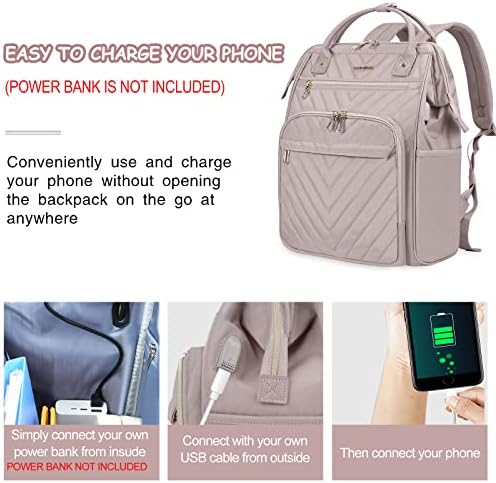 VANKEAN Laptop Backpack for Women Men 17.3 Inch Stylish Computer Work Backpack, Waterproof College Daypack Backpacks with USB Port & RFID Blocking, Business Travel Backpack
