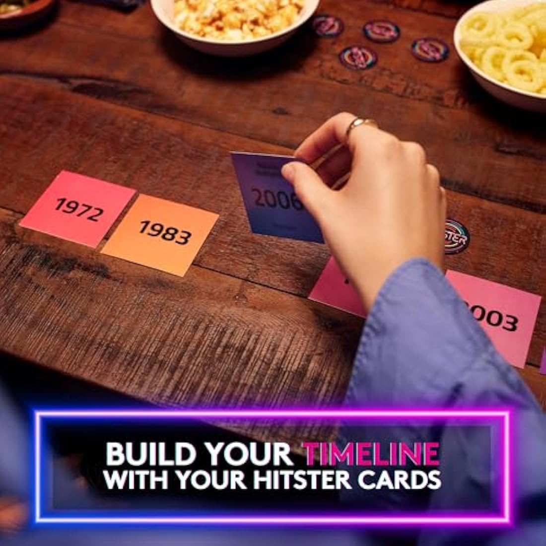 Hitster - The Music Party Board Game, Card Game, Fun Music Quiz Game, 2-10 Players - 300+ Iconic Music Hits - Great For Game Nights, Date Nights, Parties, Adult and Family Games - Jumbo (UK Edition)