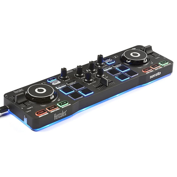 Hercules DJControl Starlight – Compact DJ Controller with Built-in Light Show and Professional Features