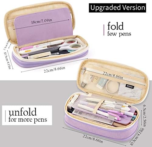 EASTHILL Big Capacity Pencil Pen Case Office College School Large Storage High Capacity Bag Pouch Holder Box Organizer