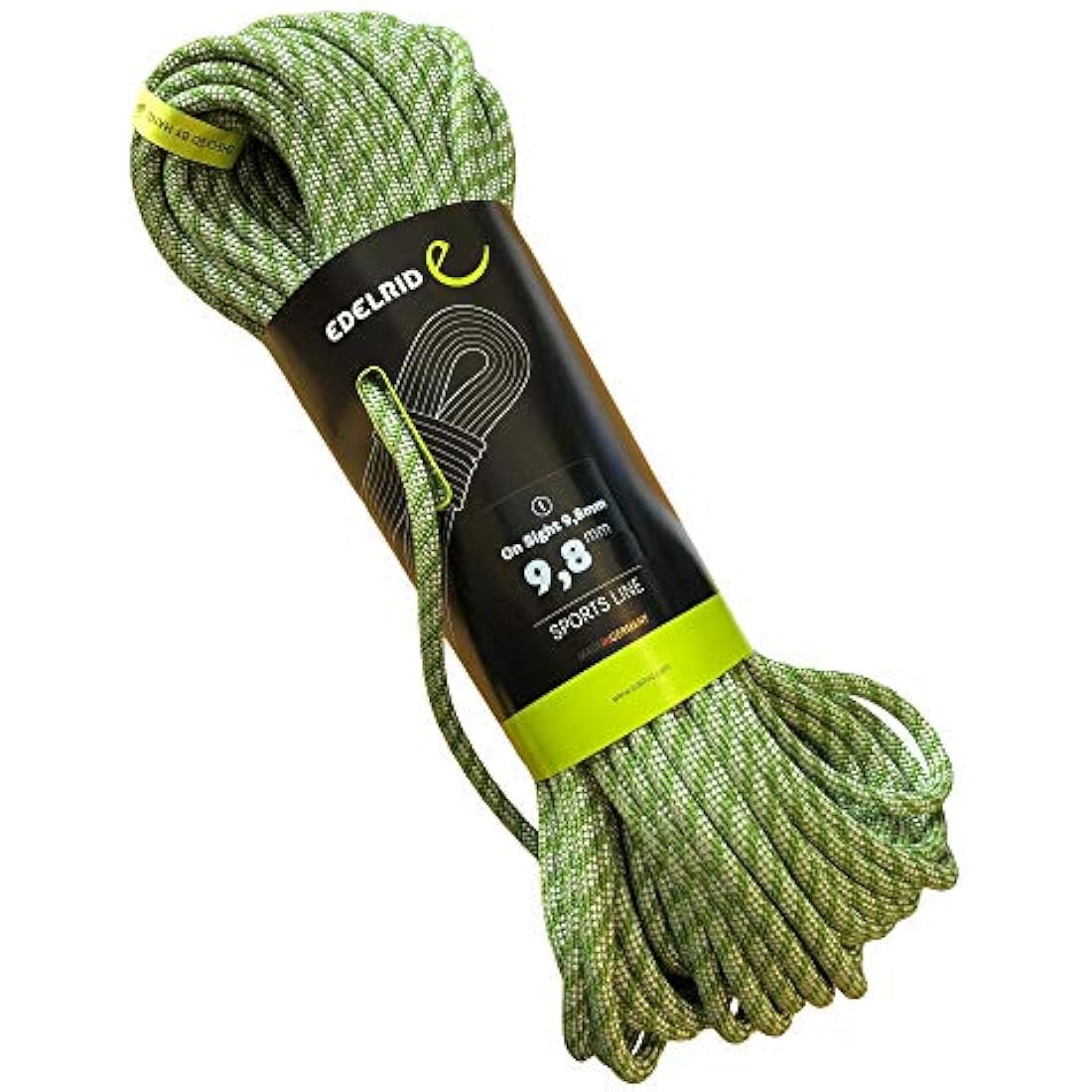 Edelrid On Sight Climbing Rope 9.8 mm (Dynamic Single Rope), Colour: Green, Size: 40 Metres