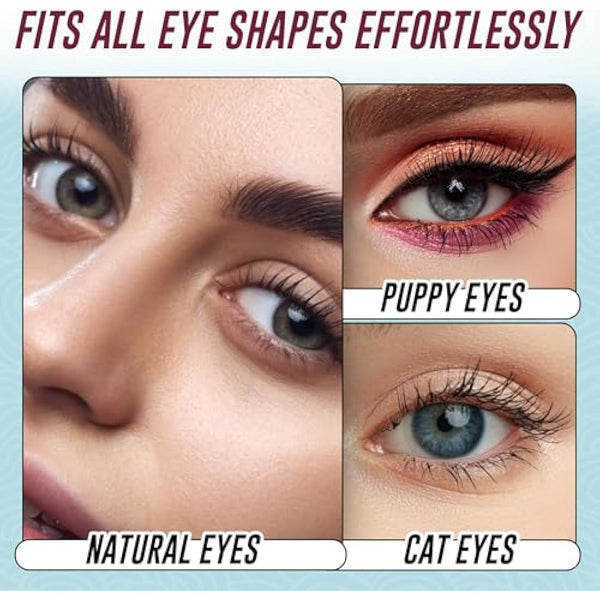 Individual Cluster Eyelashes False Extension | Ultra Thick Knotted Cat Eye Lash Clusters | Lightweight and Waterproof for a Stunning Look (Long 12 mm)