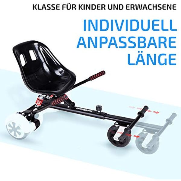 EasyCruiser PRO - Premium Hoverboard Seat - Hoverboard with Seat Suitable for 98% of all Hoverboards 6.5-10 Inch - German Quality Brand - Hoverkarts - Hovercart