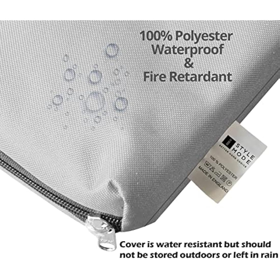 iStyle Mode Outdoor/Indoor Water Resistant 2 Seater Bench And Patio Furniture Padded Cushion ONLY Garden Furniture Pad 108cm x 45cm x 7.5cm thick (Grey)