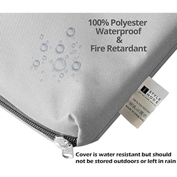 iStyle Mode Outdoor/Indoor Water Resistant 2 Seater Bench And Patio Furniture Padded Cushion ONLY Garden Furniture Pad 108cm x 45cm x 7.5cm thick (Grey)