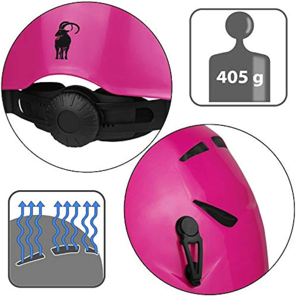 ALPIDEX Universal Climbing Helmet for Teenagers and Adults EN12492 Safety Helmet in