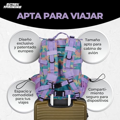 ELITRAINX 25L Tactical Military Waterproof Backpack for Sports, Cabin Airplane, Gym, Outdoors, CrossTraining by Elitex Training