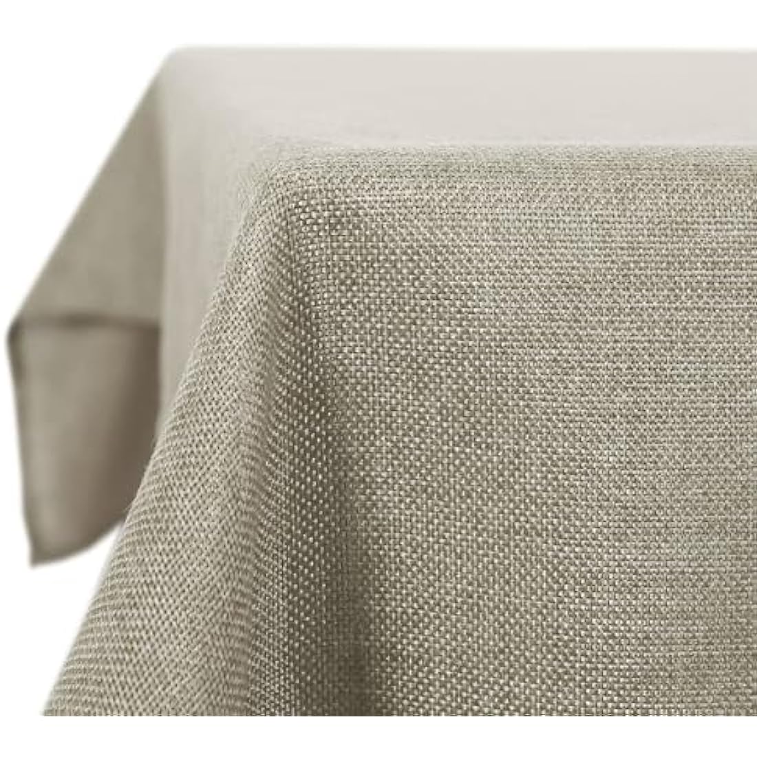 Deconovo - Waterproof Linen Effect Rectangular Tablecloth -Outdoor Table Cover for Living Room Table - 130 x 200 cm - Linen