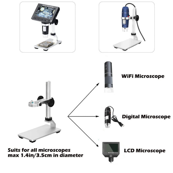Ninyoon 4K WiFi Microscope for iPhone/Android PC, 50 to 1000X USB Digital Microscope Wireless Super HD Endoscope Camera Compatible with All Cellphones iPad Android Tablet Windows Mac Chrome Linux