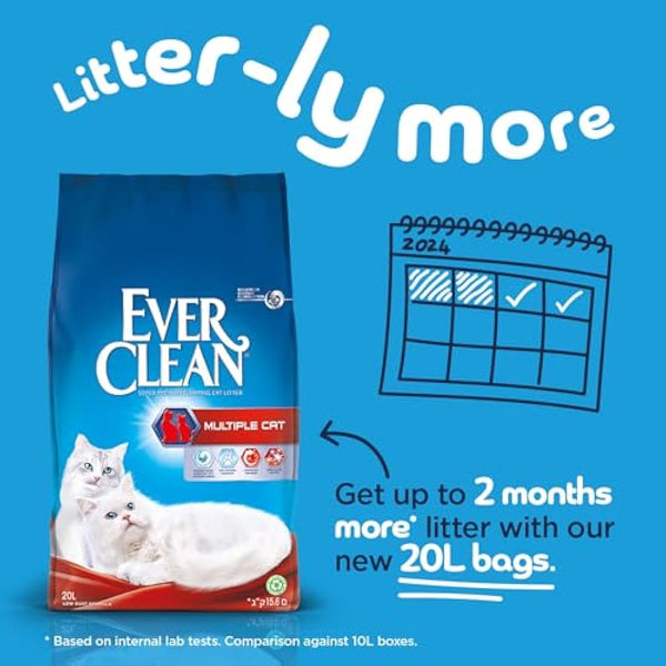 Ever Clean Multiple Cat Clumping Cat Litter 20L