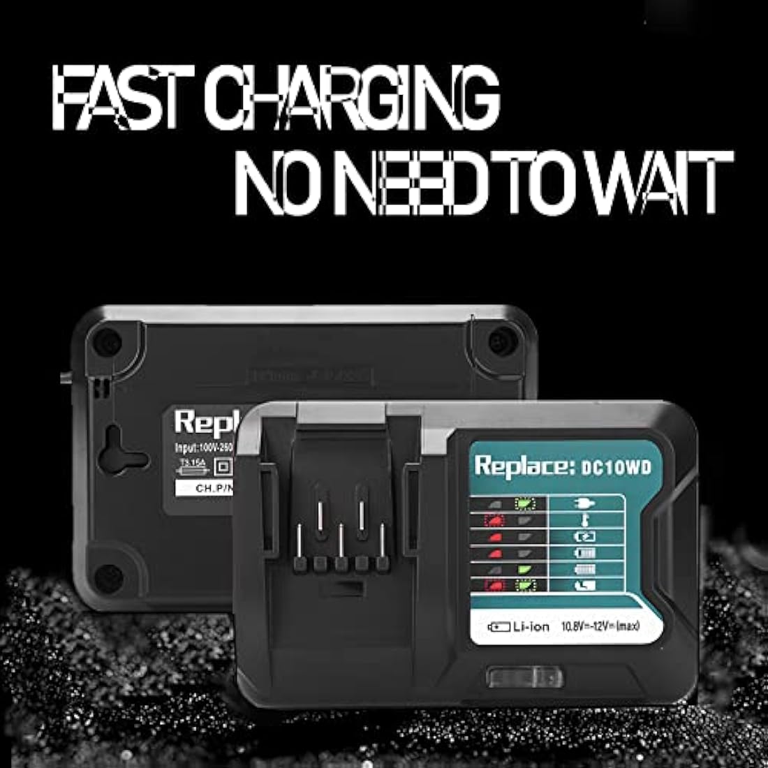 for Charger 10.8V 12V DC10WD DC10SB DC10WC BL1015 BL1016 BL1021B BL1041B Quick Charger(uk plug)