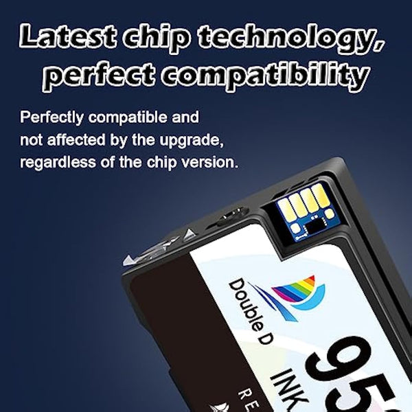 953 XL 953XL Ink Cartridges Multipack for HP 953XL Ink Cartridges,Not Affected by Upgrade, Work for HP Officejet Pro 7720 7730 7740 8210 8710 8720 8725 8730 8740 Printer (1BK 1CY 1MG 1YL) 4Pack