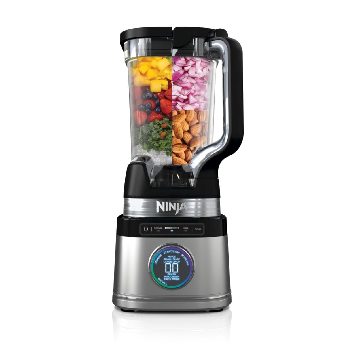 Ninja 2-in-1 Detect Power Blender Pro & Single Serve, 1200W Blender With Jug, & 2x Single Serve Cups, Blend Smoothies, Chop Vegetables & Mix Frozen Drinks, Black/Copper, TB301UKCP
