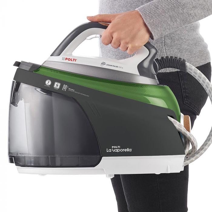 Polti La Vaporella XT90C Steam Generator Iron with Boiler, 7 Bar, 1.4 L Tank, Eco Function, Steam Pulse 450g