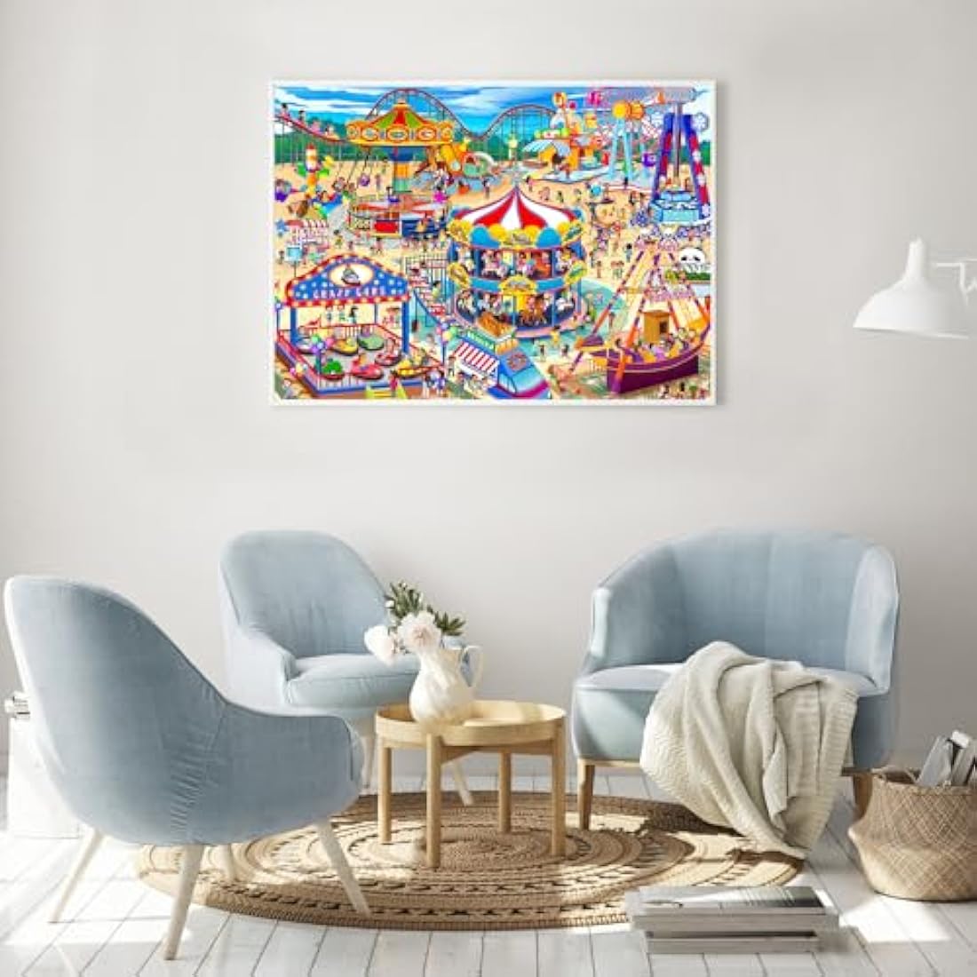 Amusement Park Jigsaw Puzzles for Adults 1000 Piece Theme Park Jigsaws 1000 Pieces for Adults Gifts