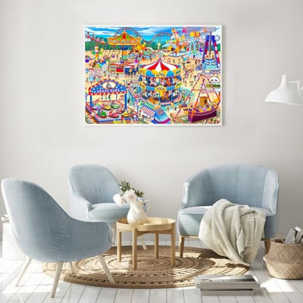 Amusement Park Jigsaw Puzzles for Adults 1000 Piece Theme Park Jigsaws 1000 Pieces for Adults Gifts