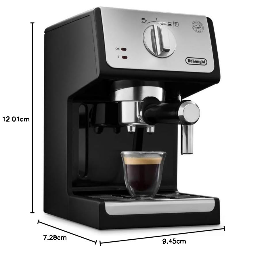 De'Longhi ECP35.31Traditional Barista Pump Espresso Machine, Coffee and Cappuccino Maker, Black