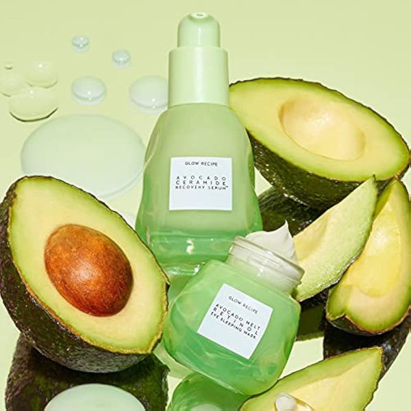 Glow Recipe Avocado Ceramide Recovery Serum - Antioxidant-Rich Face Serum for Sensitive Skin with Avocado Butter + Avocado Extract, Reduces Visible Redness + Hyperpigmentation + Dry Skin (30ml / 1oz)